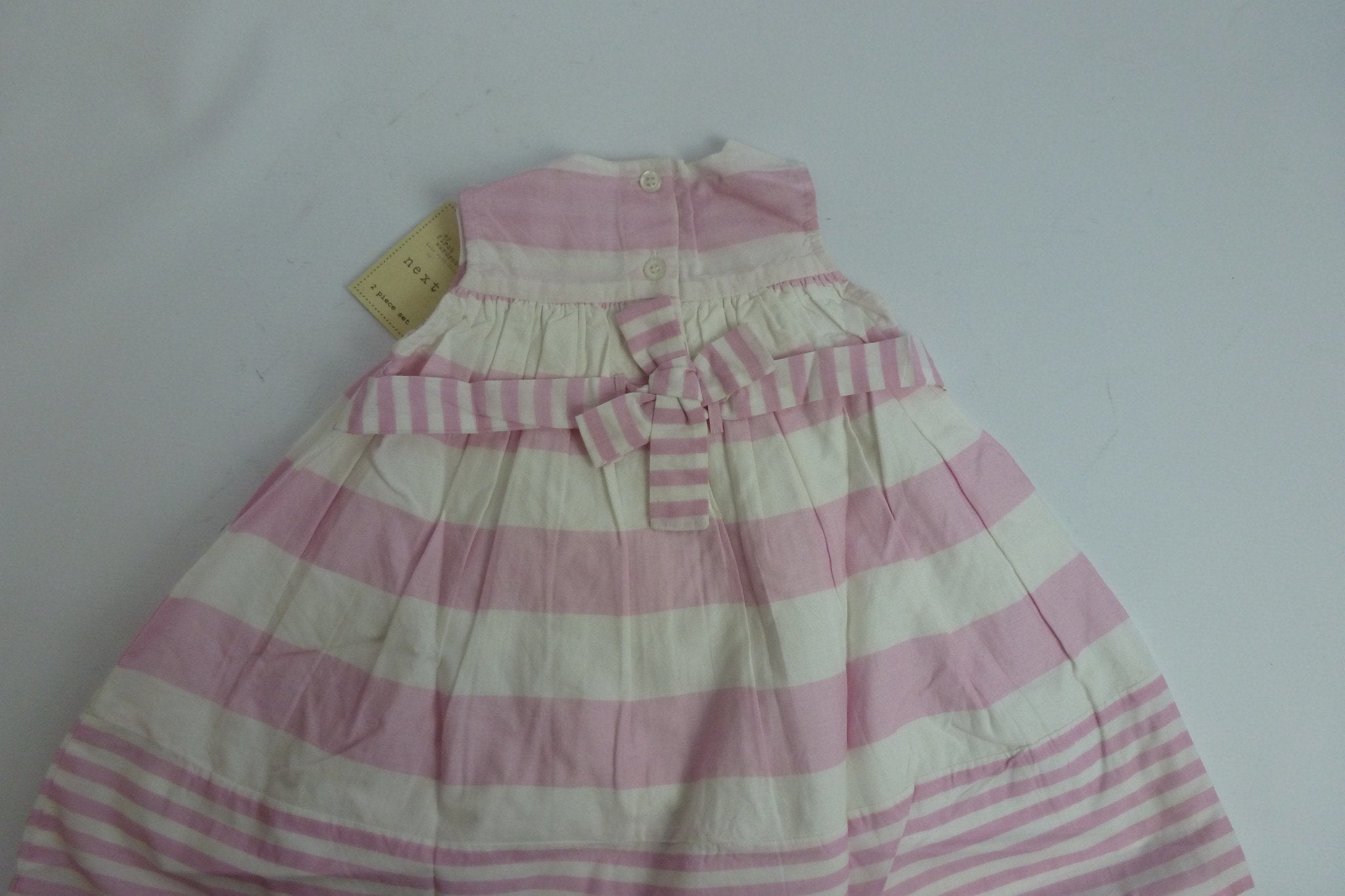 Next Baby dress   - Pink Striped