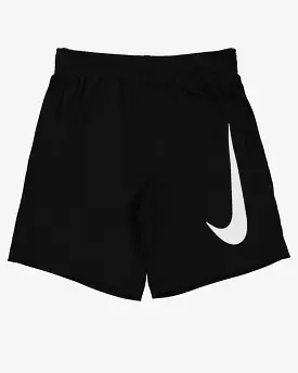 NIKE JUNIOR SWOOSH BLACK SHORTS