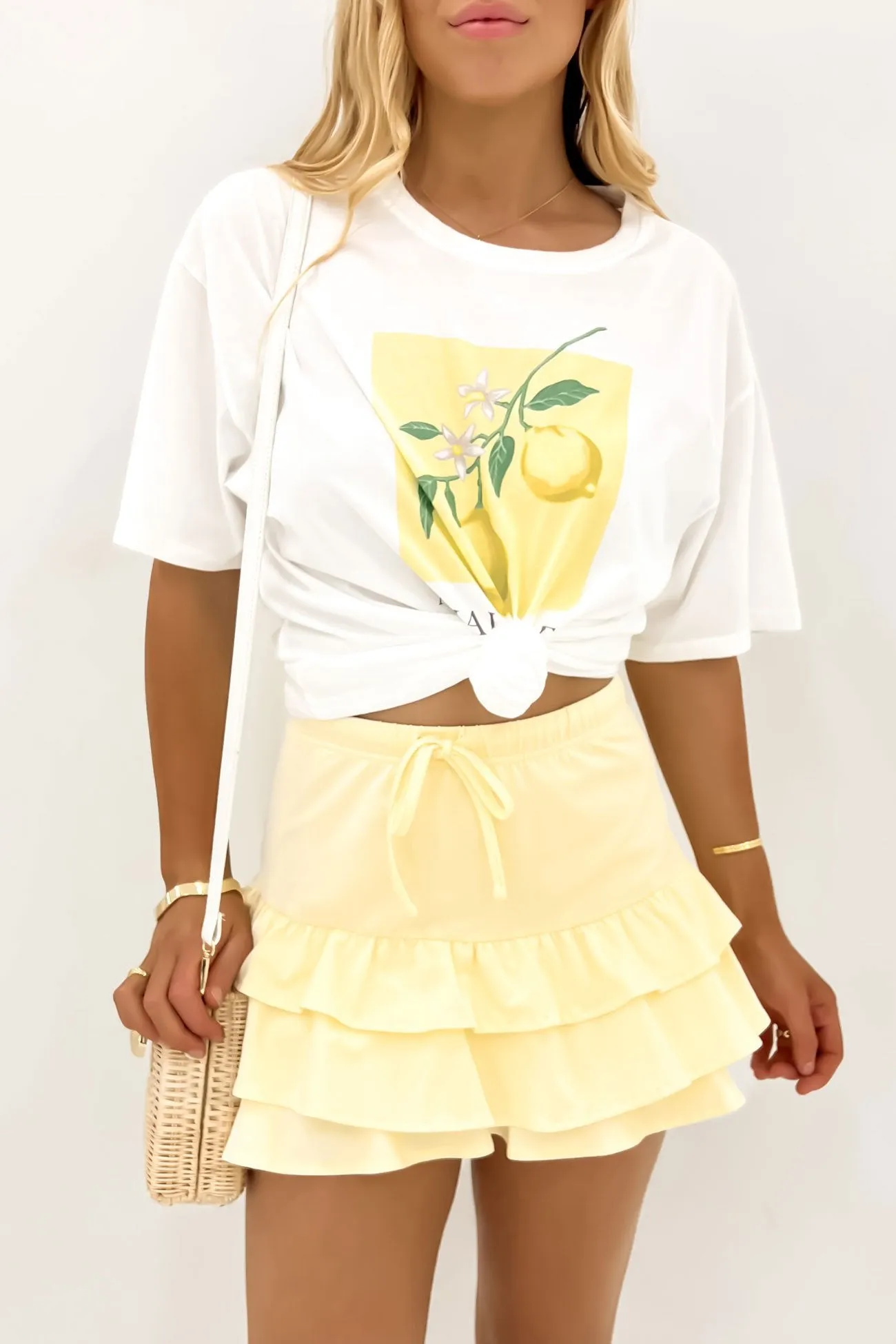 Nola Mini Skirt Yellow