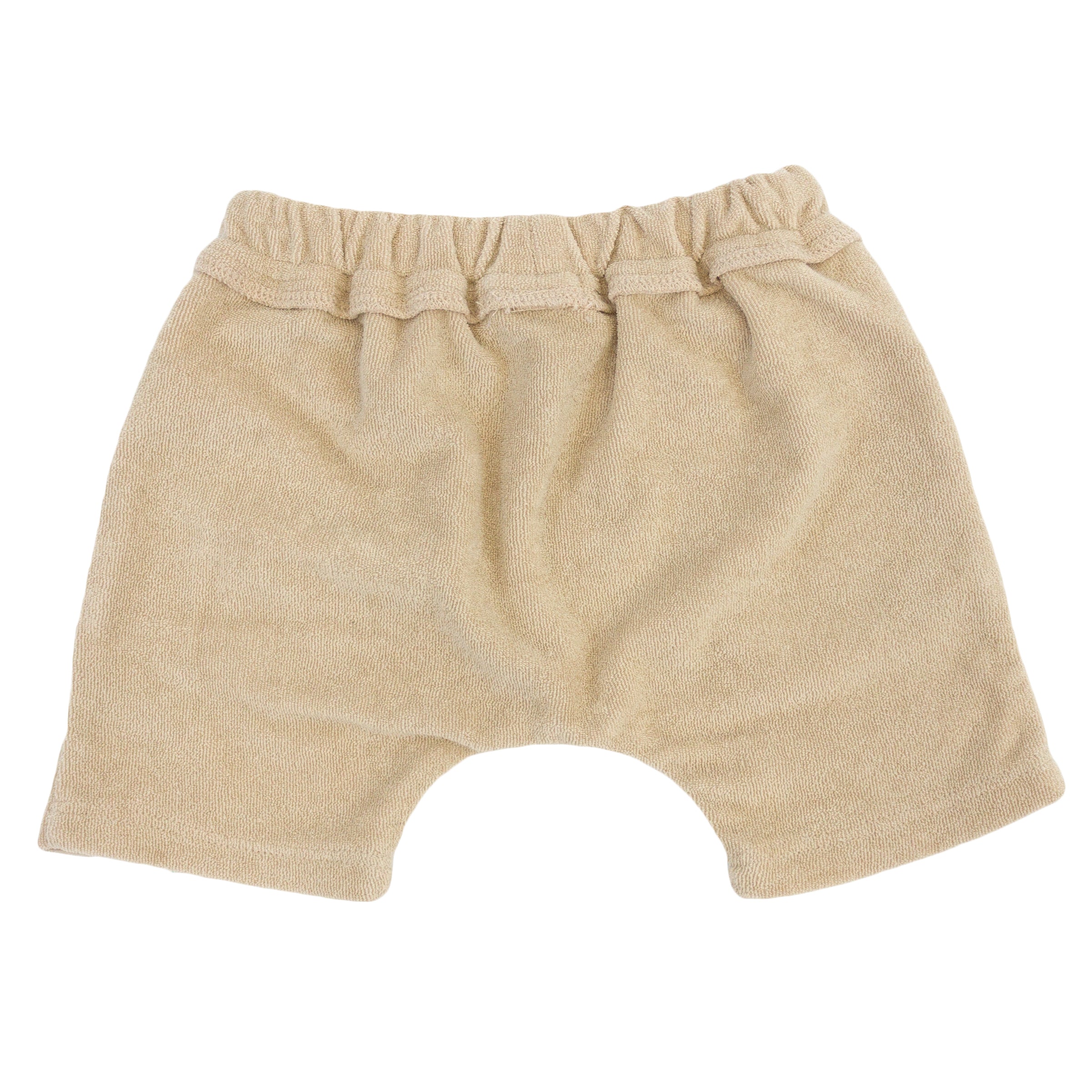 oh baby! Cotton Terry Boys Pocket Shorts - Sand