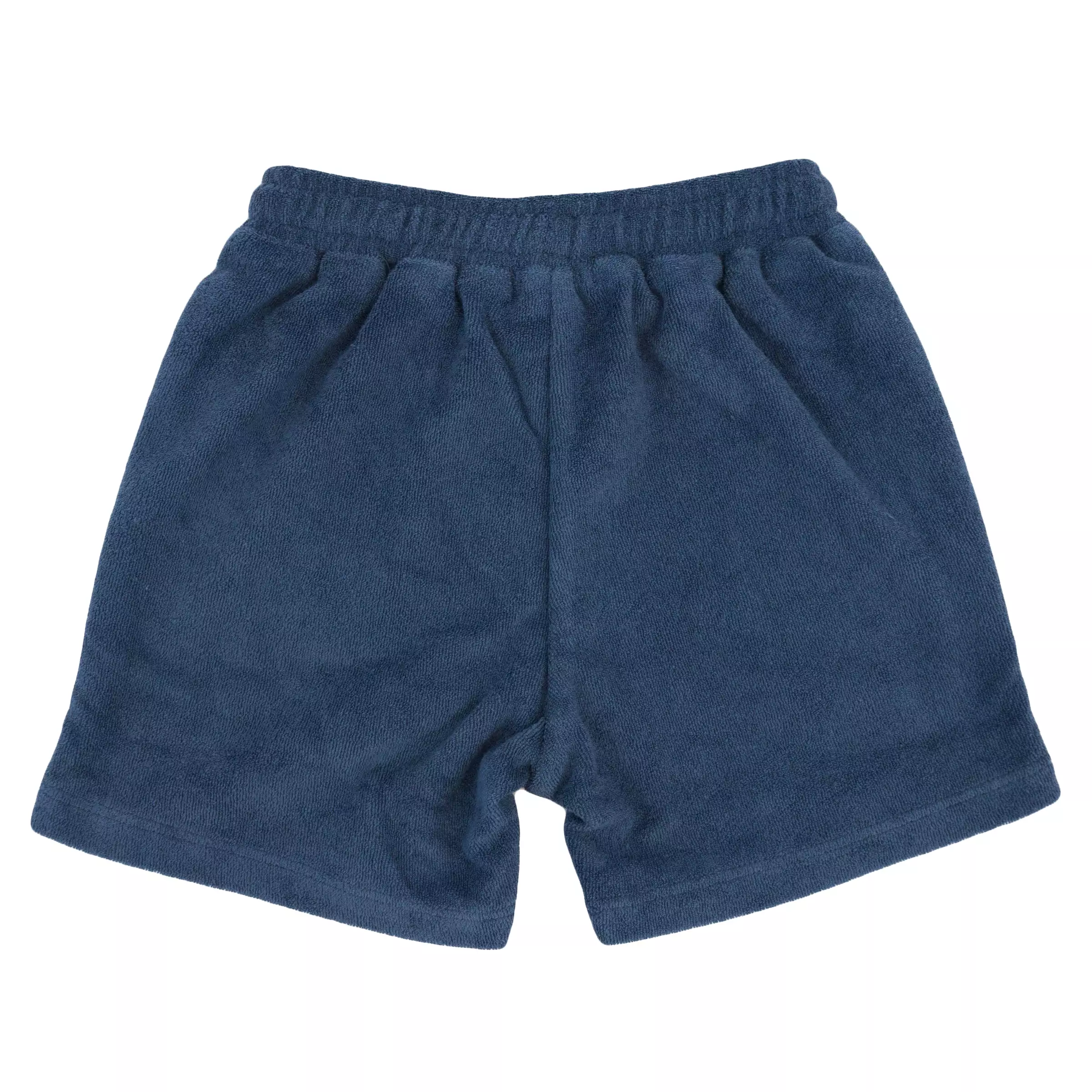 oh baby! Cotton Terry Boys Track Shorts - Denim