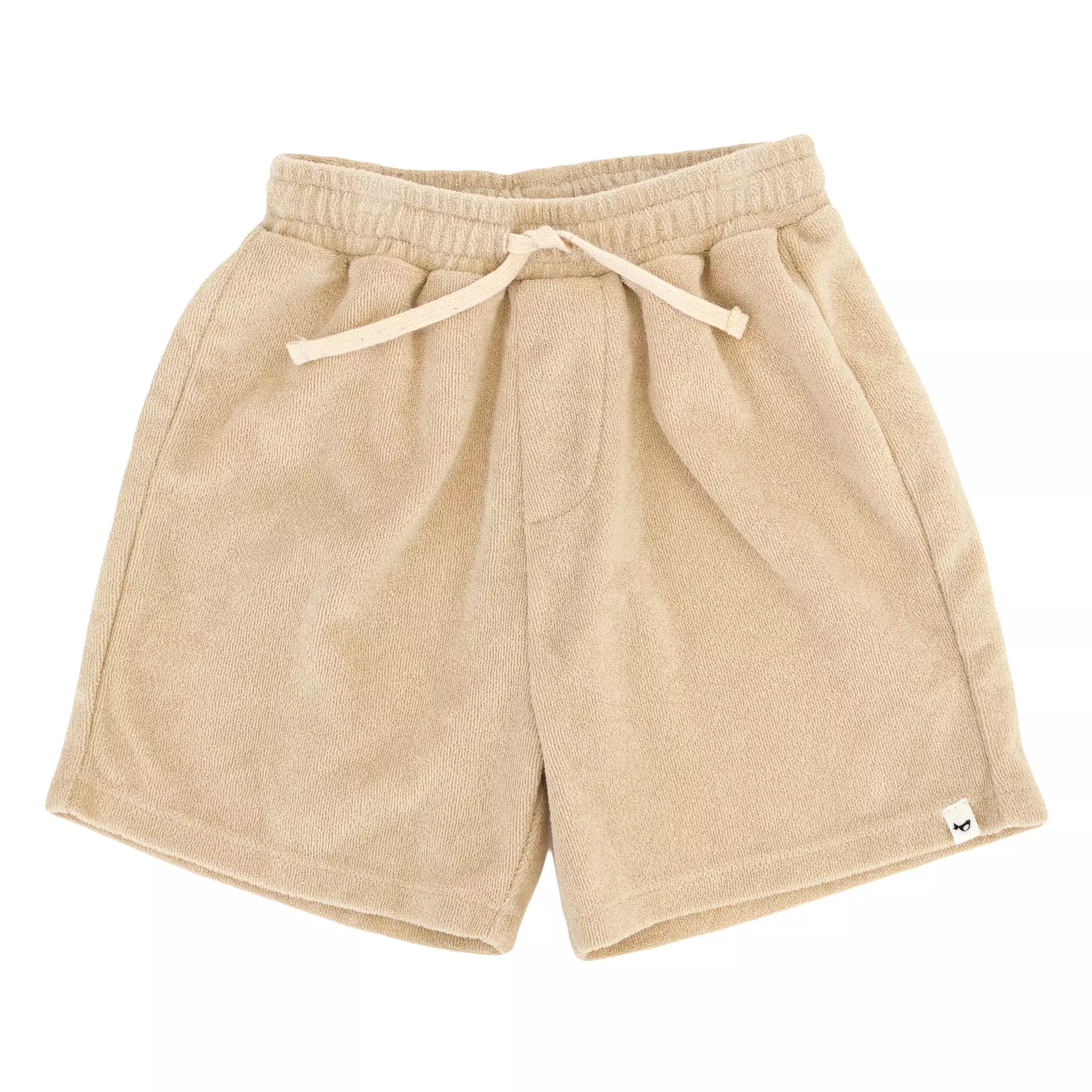 oh baby! Cotton Terry Boys Track Shorts - Sand