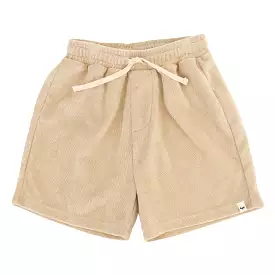 oh baby! Cotton Terry Boys Track Shorts - Sand