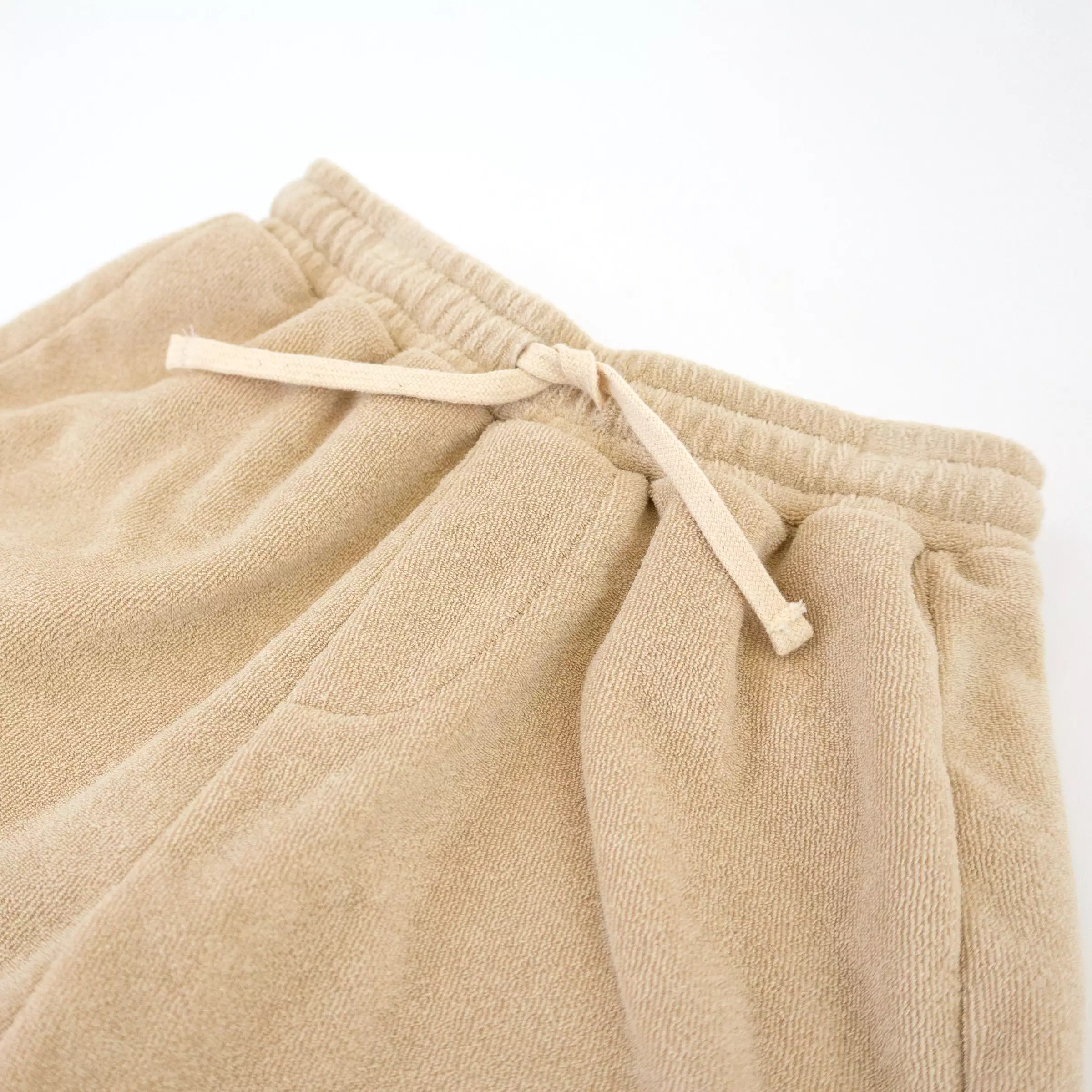 oh baby! Cotton Terry Boys Track Shorts - Sand