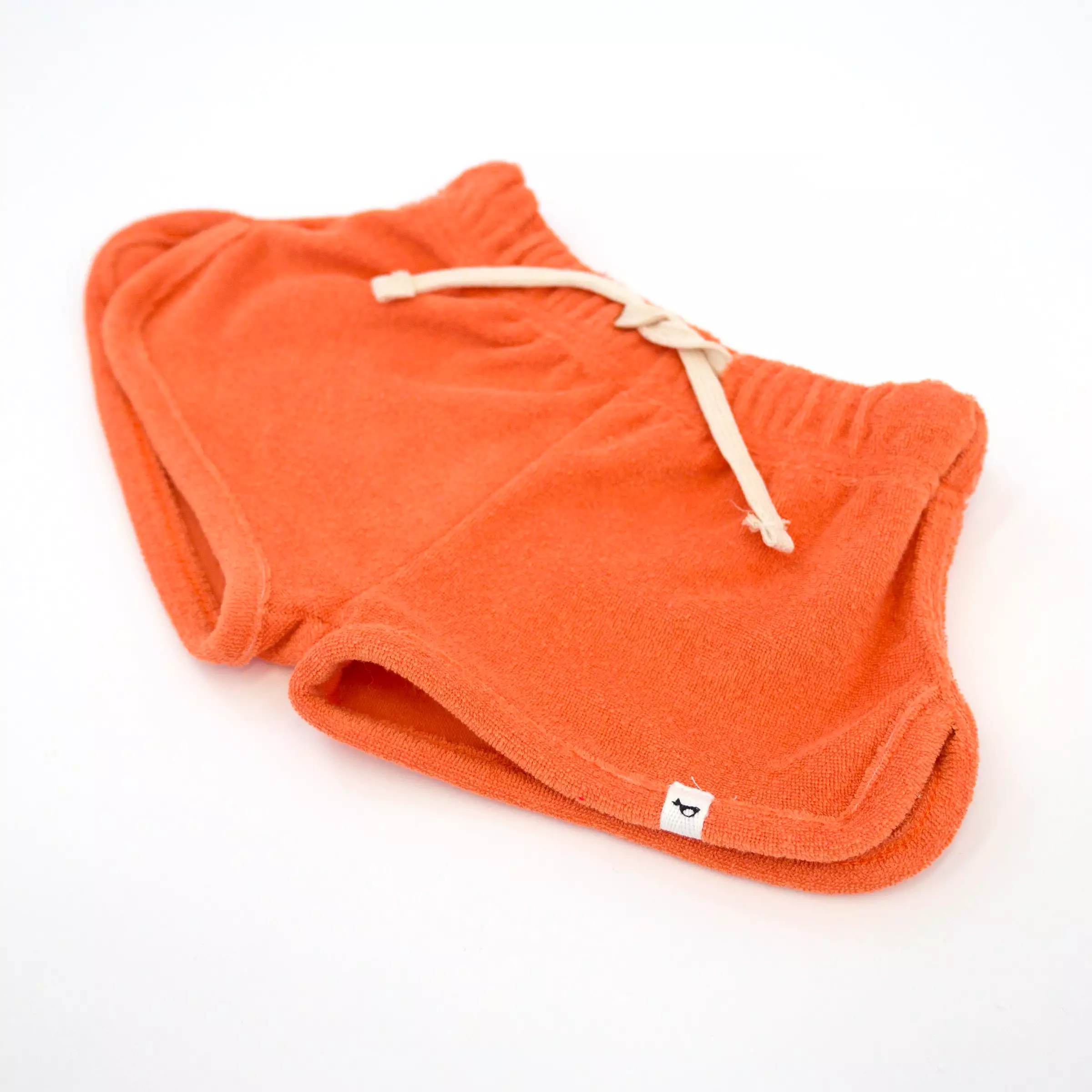 oh baby! Cotton Terry Drawstring Shorter Track Shorts - Dreamsicle