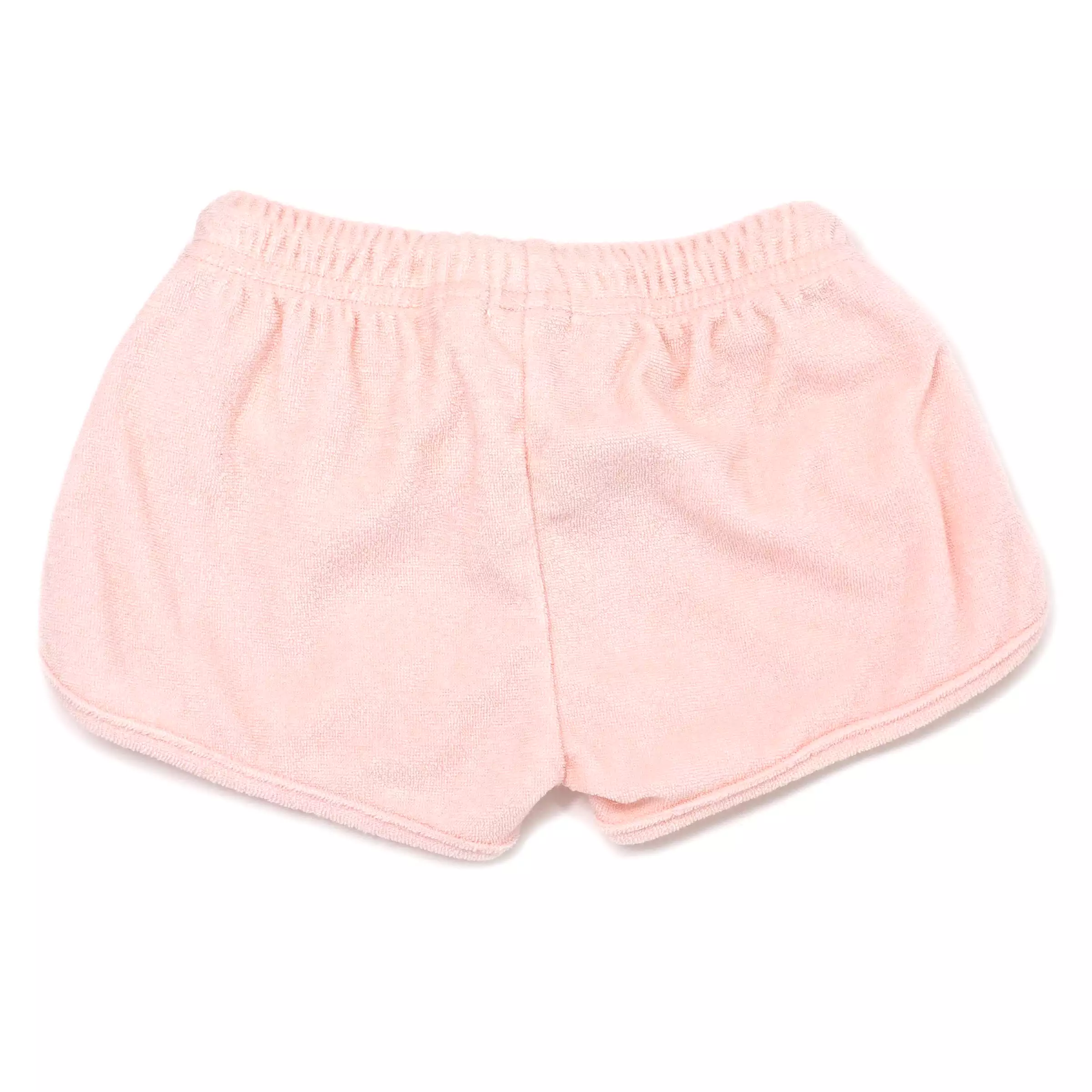 oh baby! Cotton Terry Drawstring Shorter Track Shorts - Pale Pink