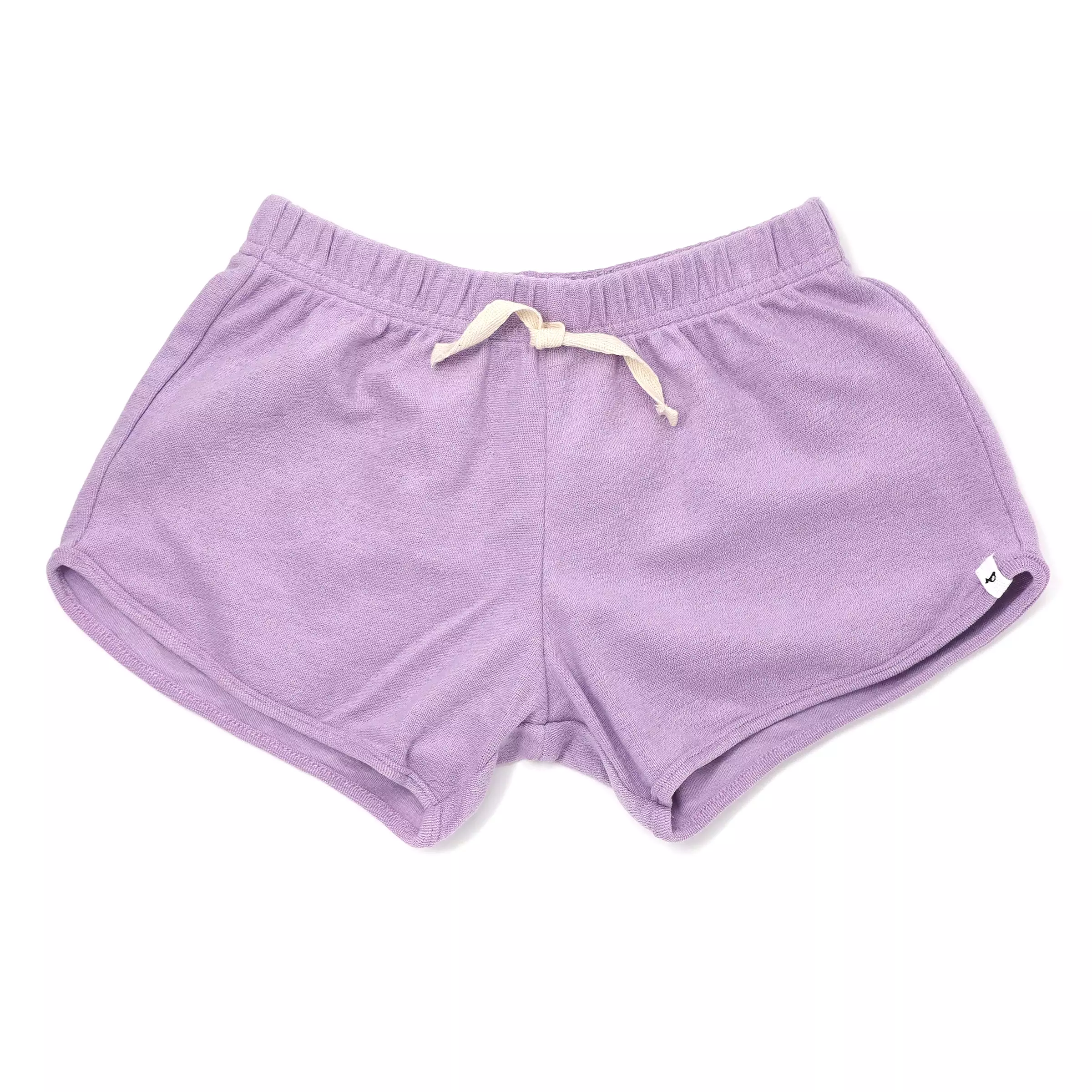 oh baby! Cotton Terry Girls Track Shorts - Lavender