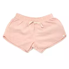 oh baby! Cotton Terry Girls Track Shorts - Peachy