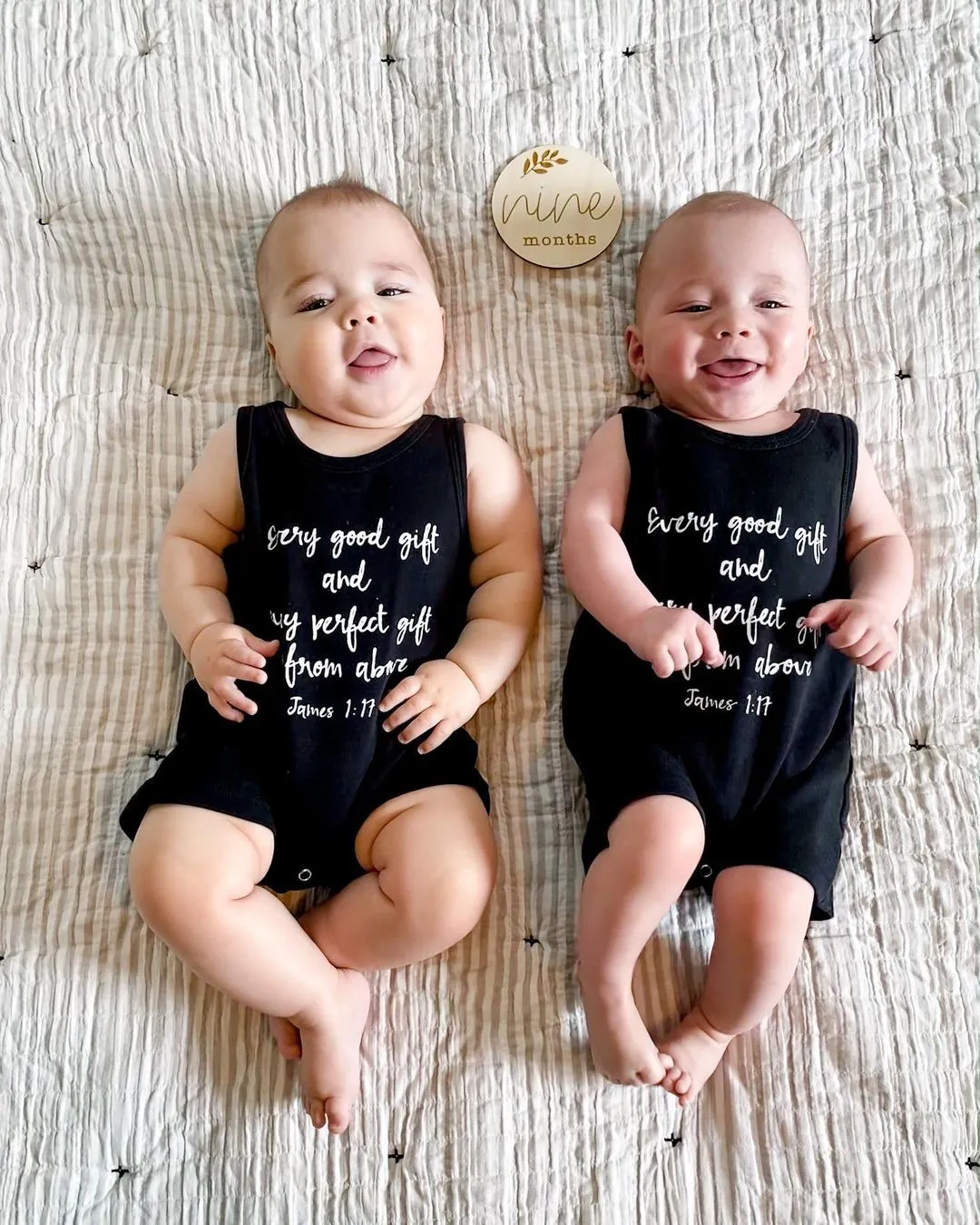 Organic Tank Romper -  James 1:17