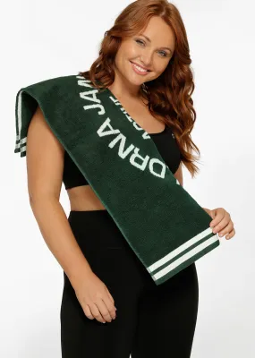 Original Activewear Sweat Towel | Green | Towels | Lorna Jane New Zealand