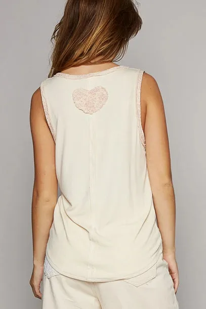 Peace & Love Patch Tank Top