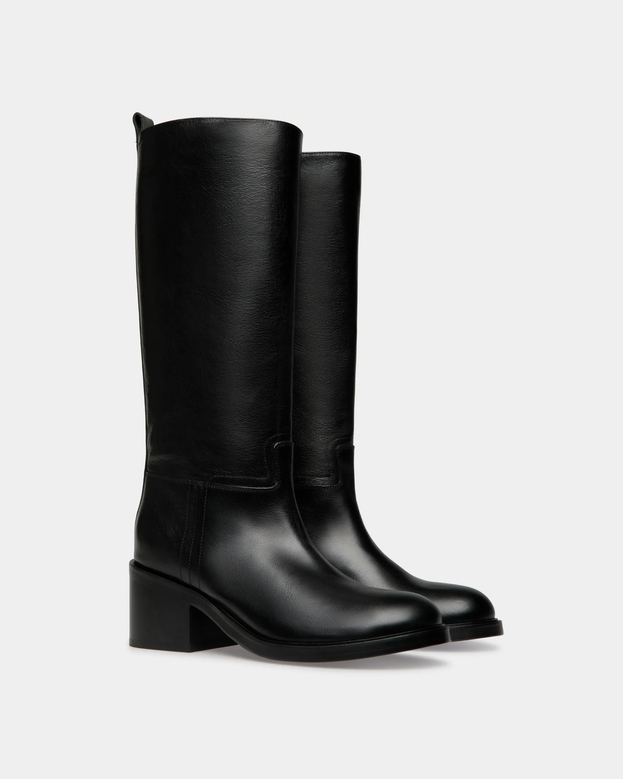 Peggy Boot in Black Leather 