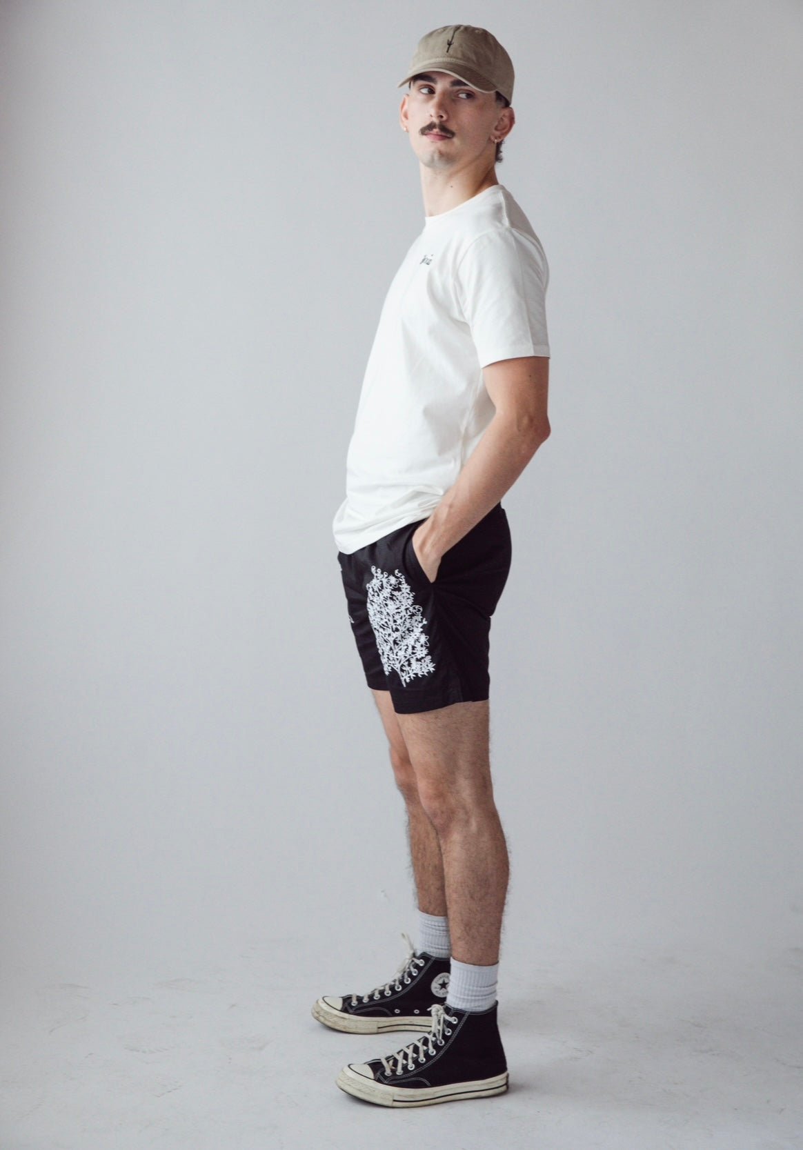 PHX GEN Desert Shorts - Miss The Rain Chainstitch - Black