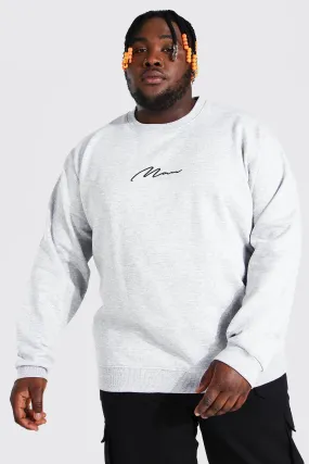 Plus Size MAN Script Sweater