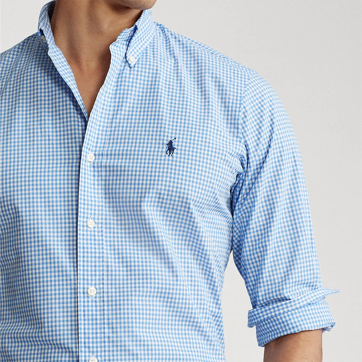 Polo Ralph Lauren - Custom Fit Check Shirt in Blue/White