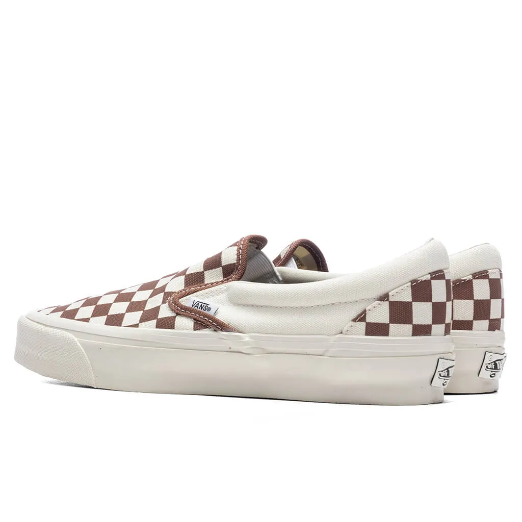 Premium Slip-On 98 - Checkerboard Coffee