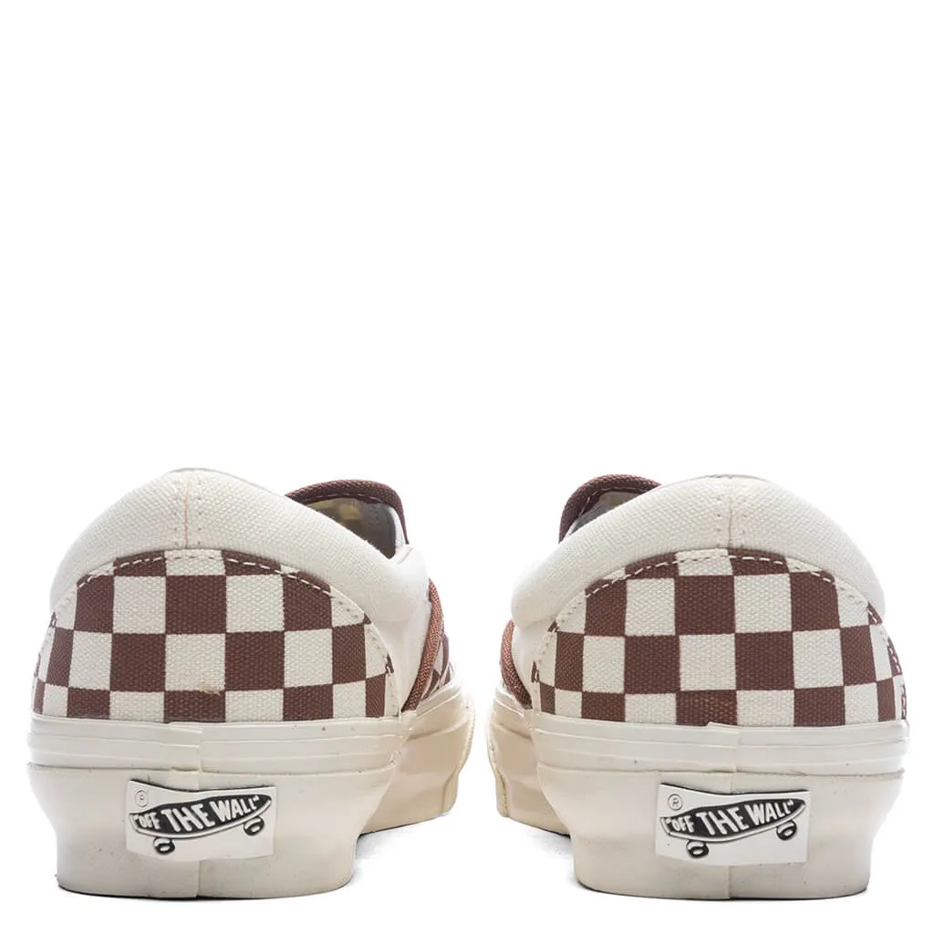 Premium Slip-On 98 - Checkerboard Coffee