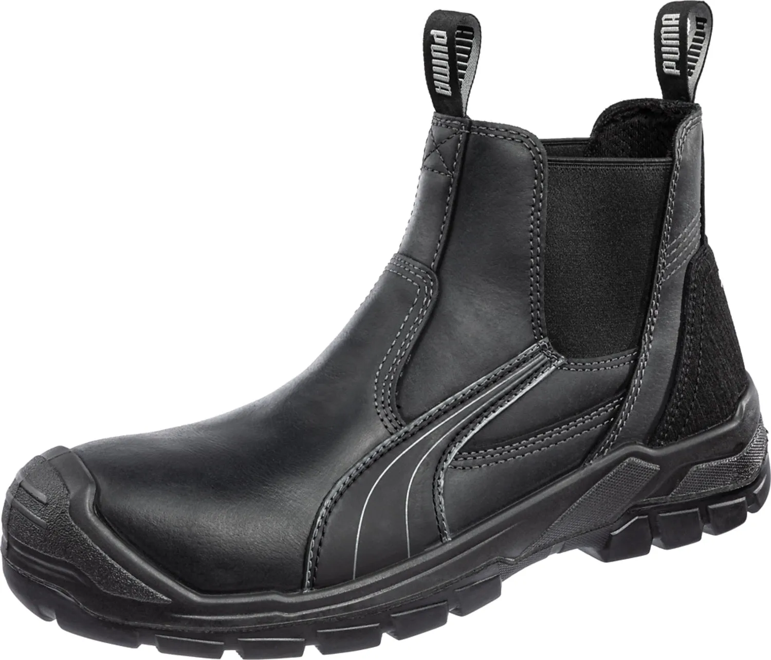 Puma Safety Mens Tanami CTX Mid EH WP ASTM Black Leather Work Boots