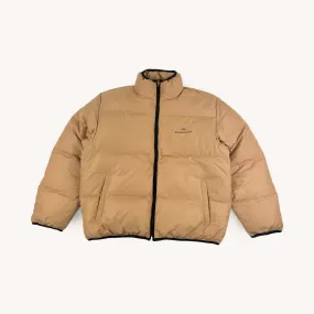 Rare Beige Tan Vintage Balenciaga Puffer Jacket Coat (M)