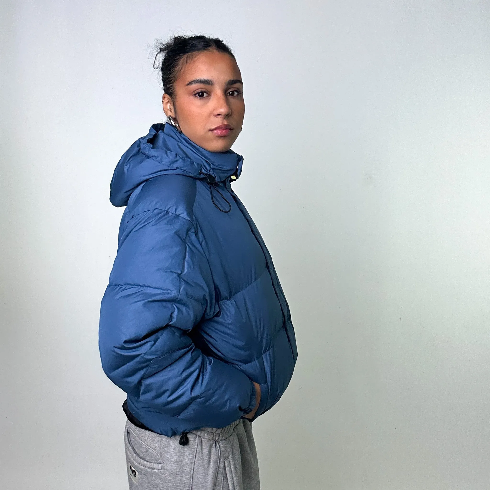 Rare Blue Vintage Balenciaga Puffer Jacket Coat (M)