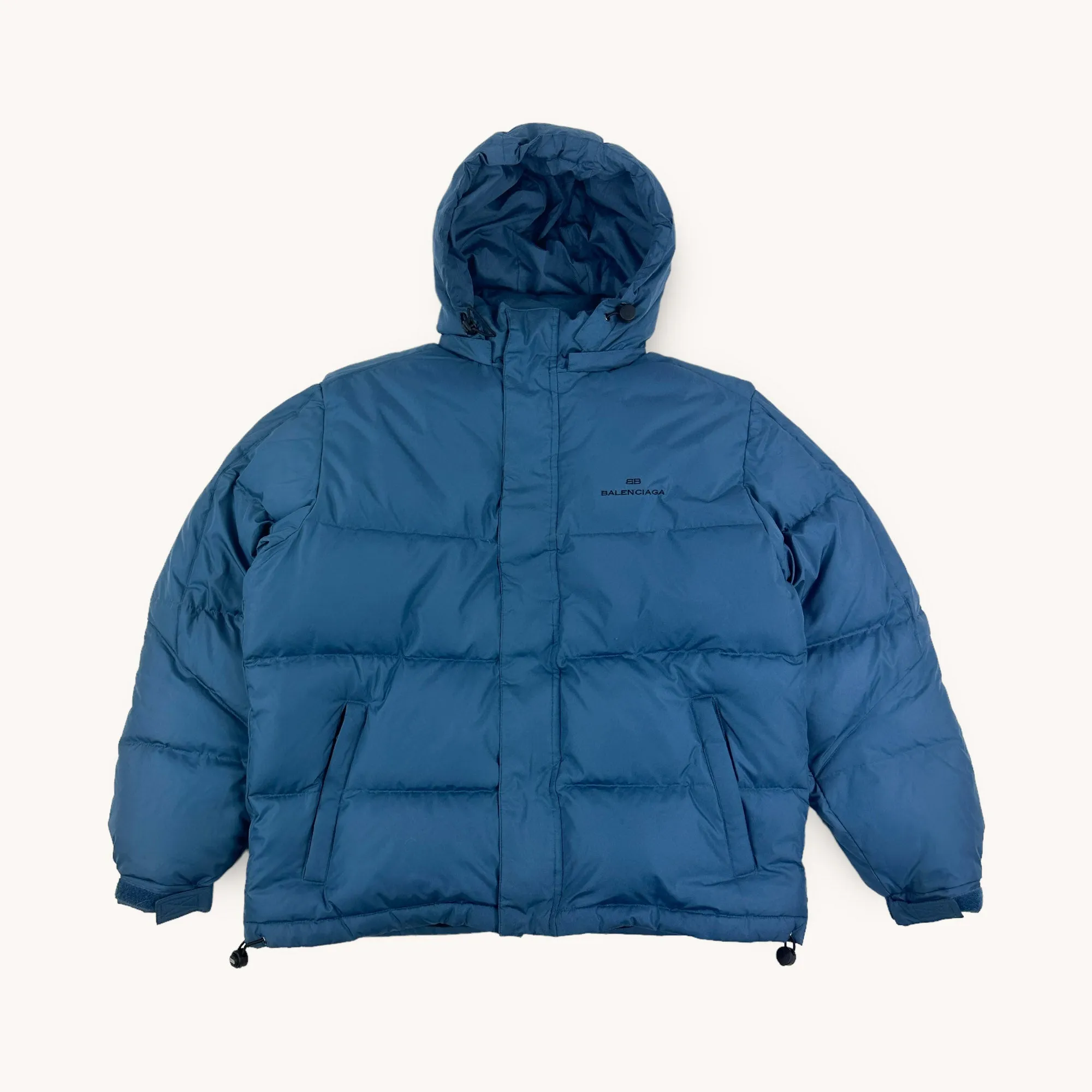 Rare Blue Vintage Balenciaga Puffer Jacket Coat (M)