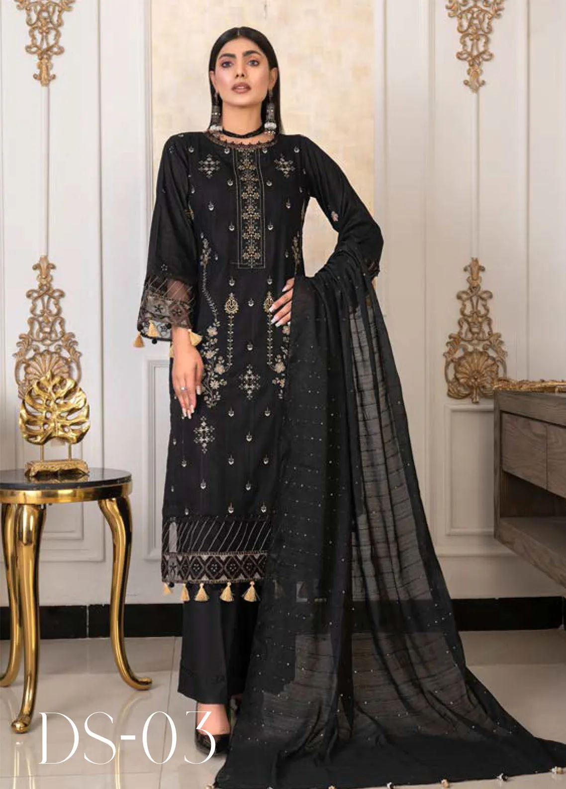 Rashq-E-Qamar By Noorjahan Eid Embroidered Lawn Dupatta 3 Piece Unstitched Suit NJ24RQEEL D-03