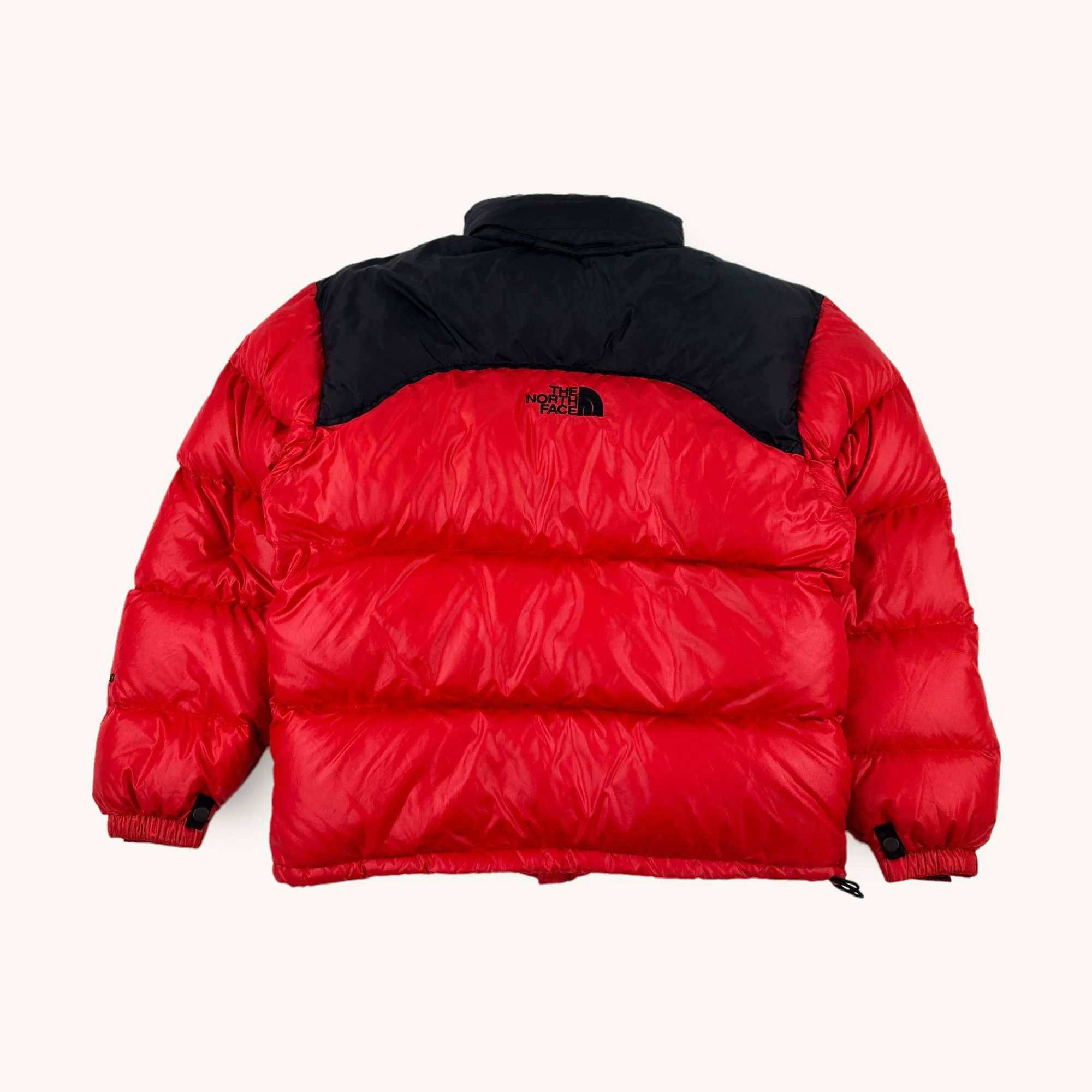 Red Black The North Face Nuptse 700 Puffer Jacket Coat (M)