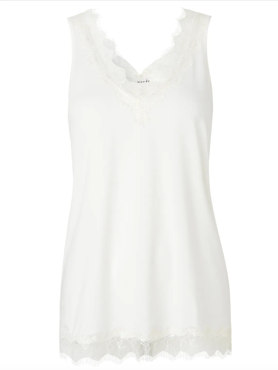 Rosemunde Wide Strap Top - Ivory