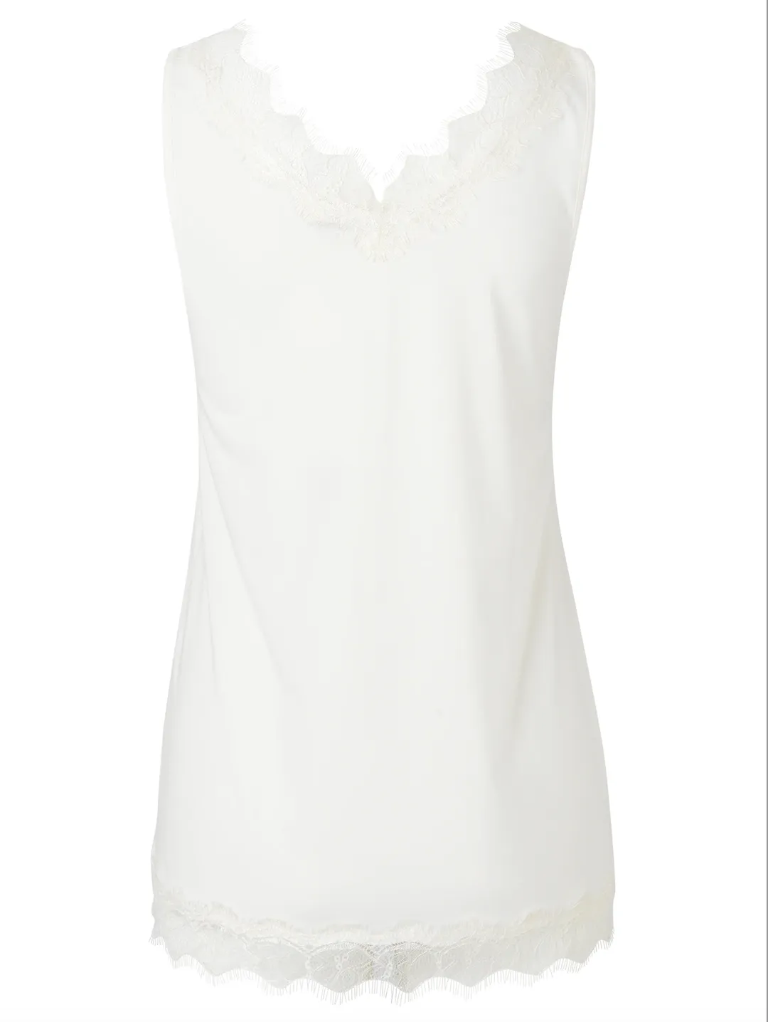 Rosemunde Wide Strap Top - Ivory