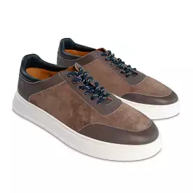 RUN suede leather sneaker