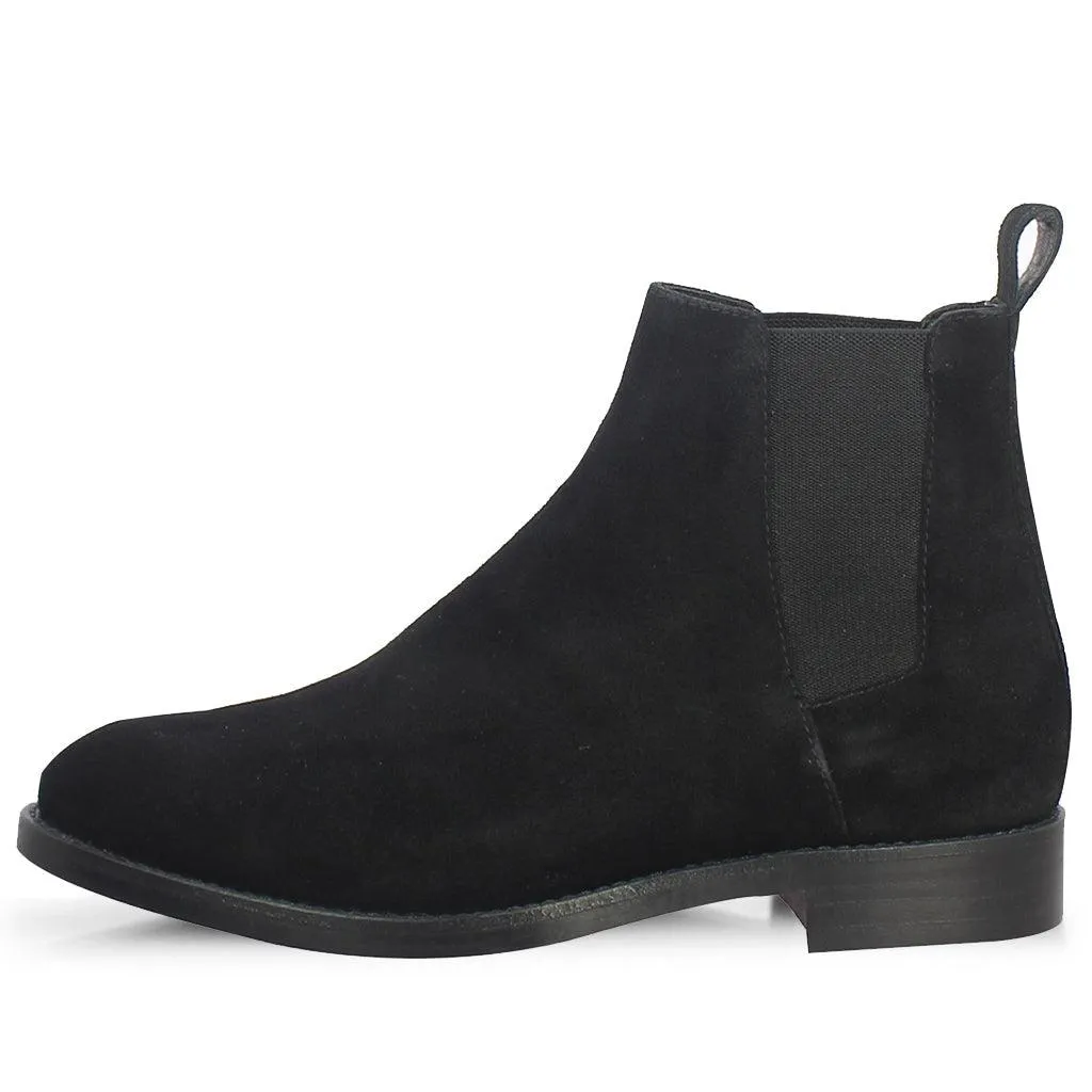 Saint Grimaldi Black Suede Chelsea Boot