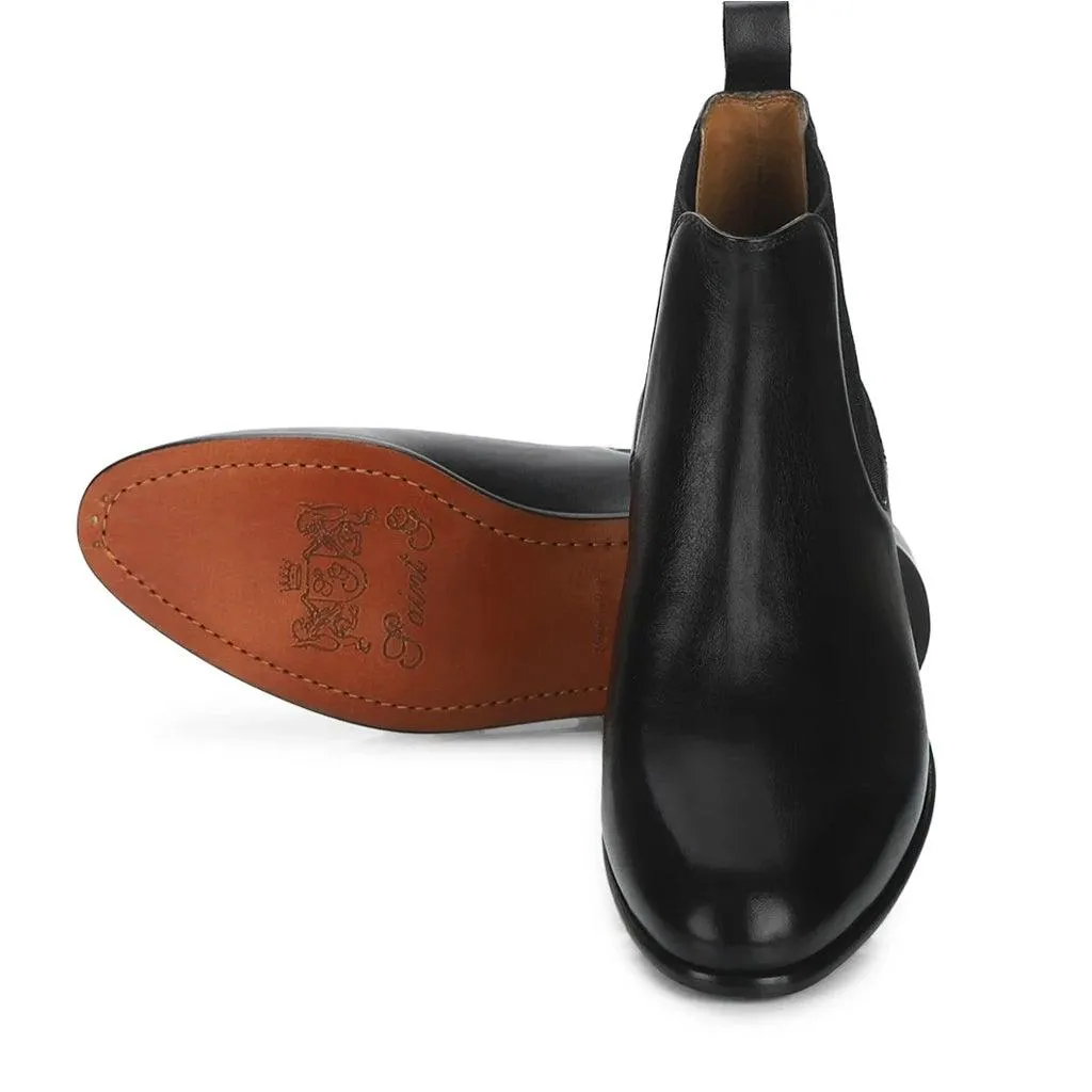 Saint Lorenzo black  leather Chelsea boot