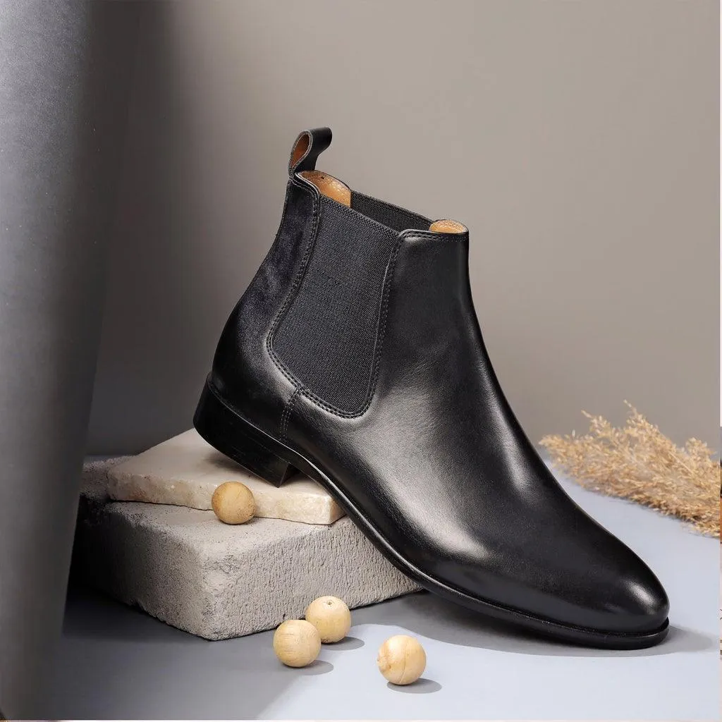 Saint Lorenzo black  leather Chelsea boot