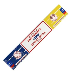 Satya Nag Champa Seven Chakra Incense Sticks 16 gm