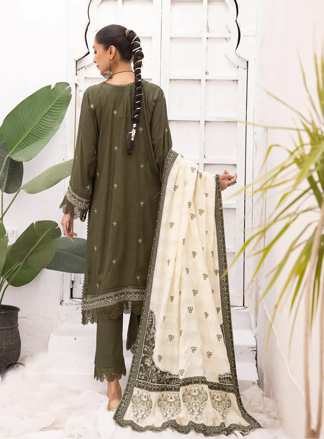 Sensation By Aalaya Embroidered Staple Unstitched 3 Piece Suit - 05