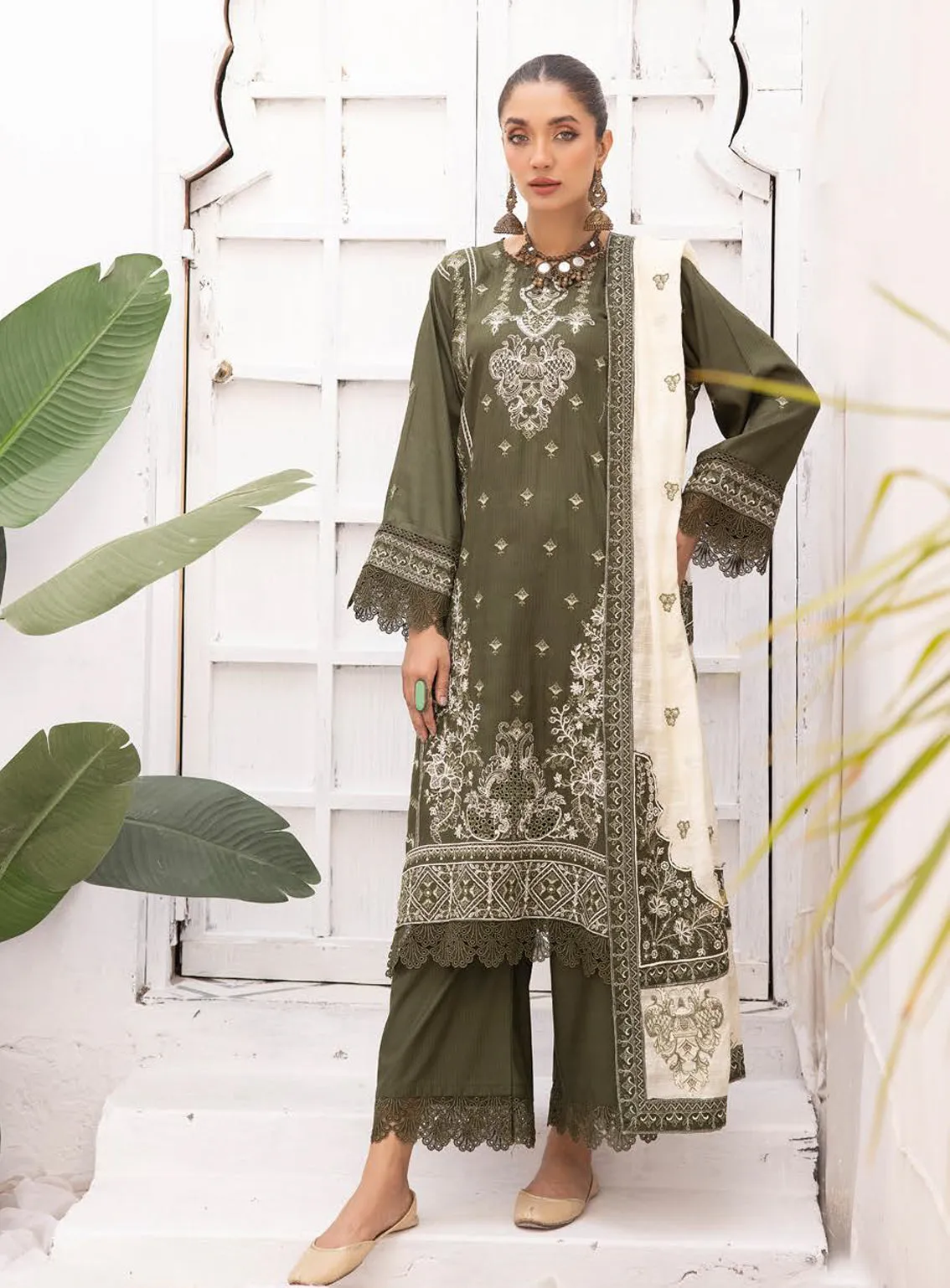 Sensation By Aalaya Embroidered Staple Unstitched 3 Piece Suit - 05