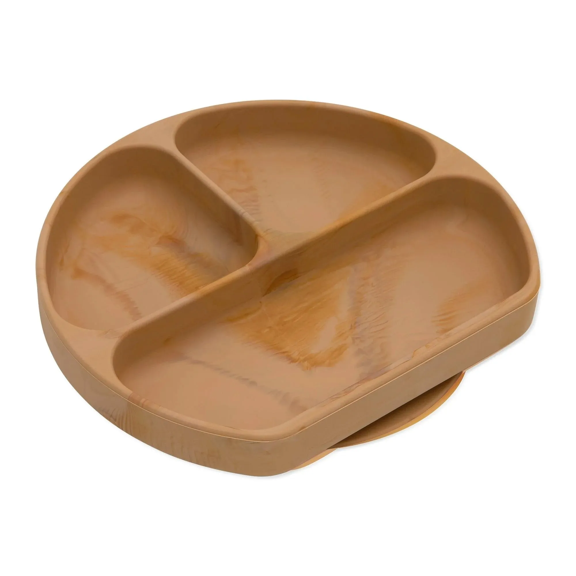 Silicone Grip Dish: Wood Grain