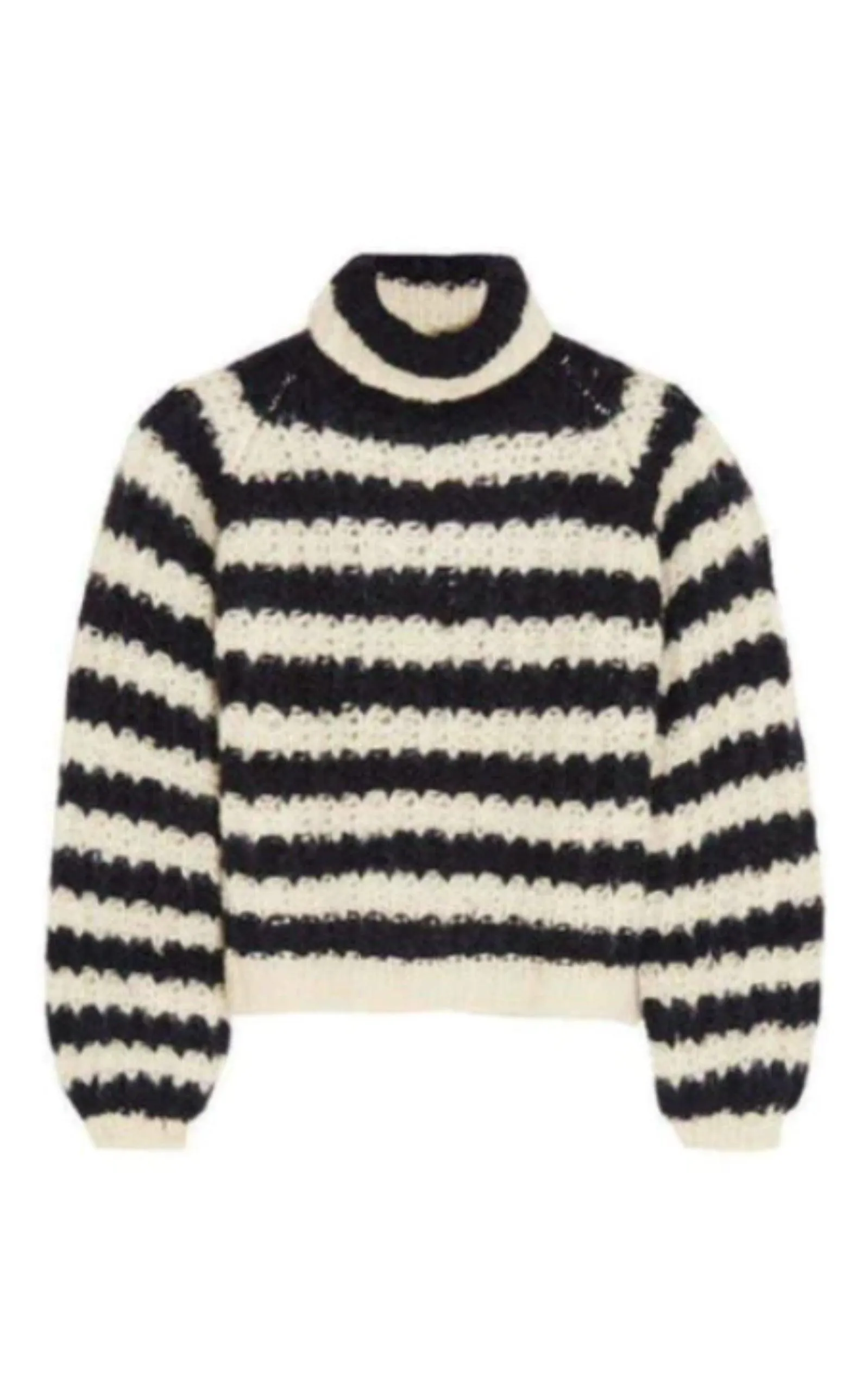 Striped Mohair Blend Sweater