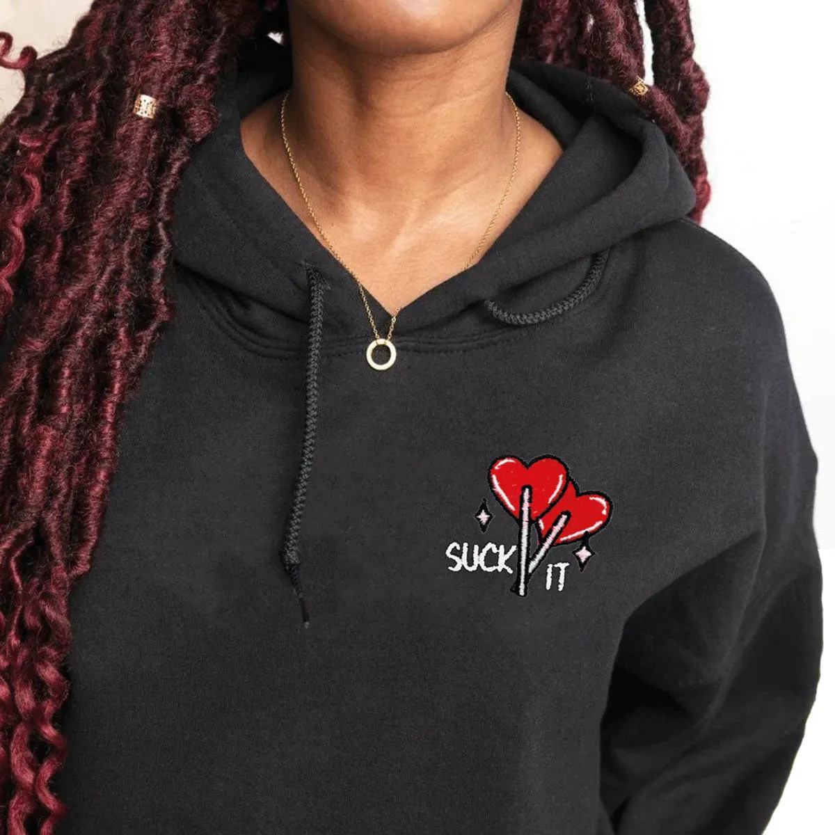 Suck It Lollipop Embroidered Hoodie (Unisex)