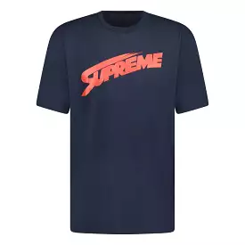 SUPREME TEXT LOGO T-SHIRT NAVY BLUE