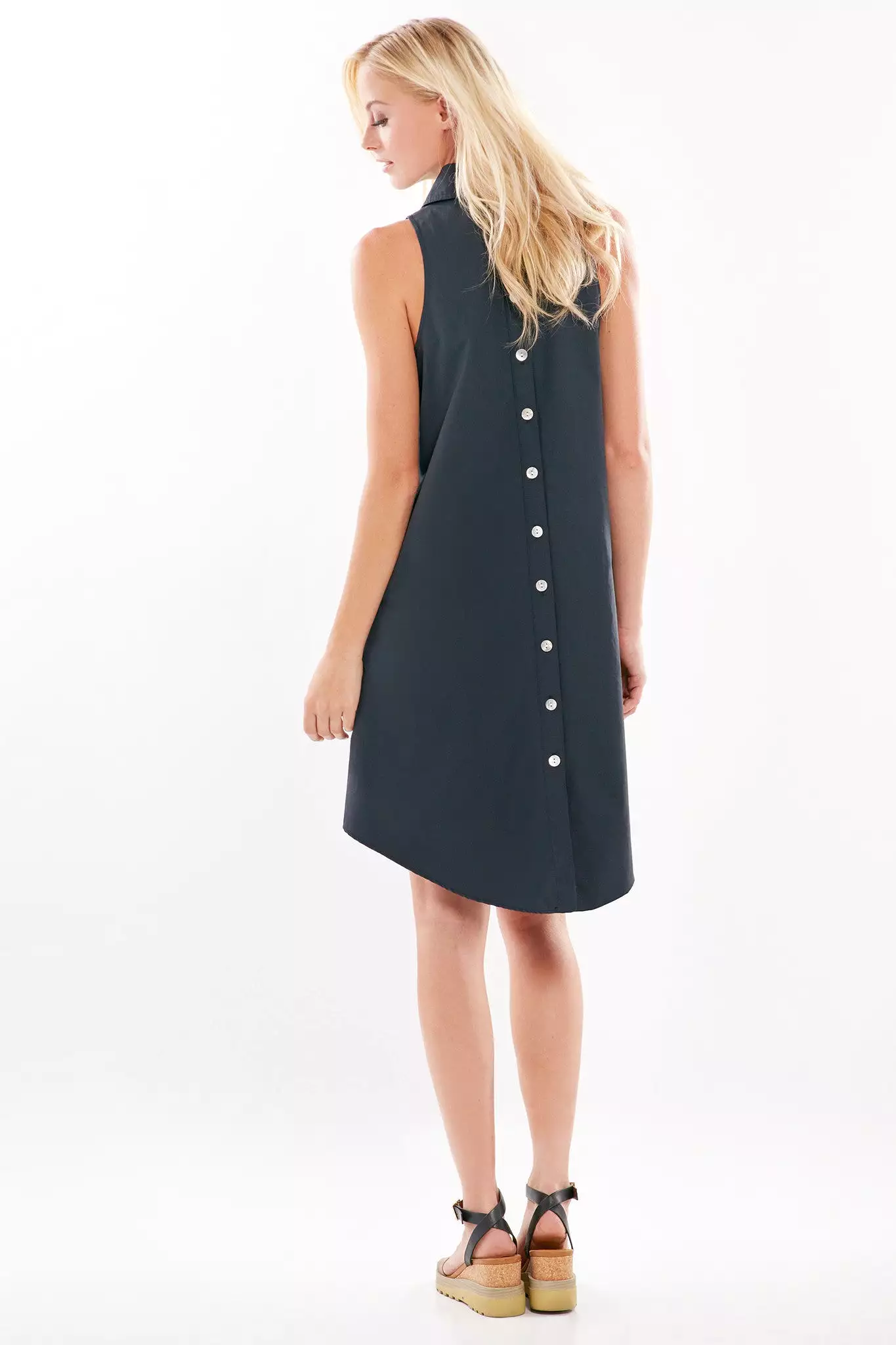 Swing Dress Navy 100% Cotton