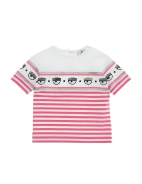 T-shirt Chiara Ferragni BIMBA 53960190429942 bianco PE22