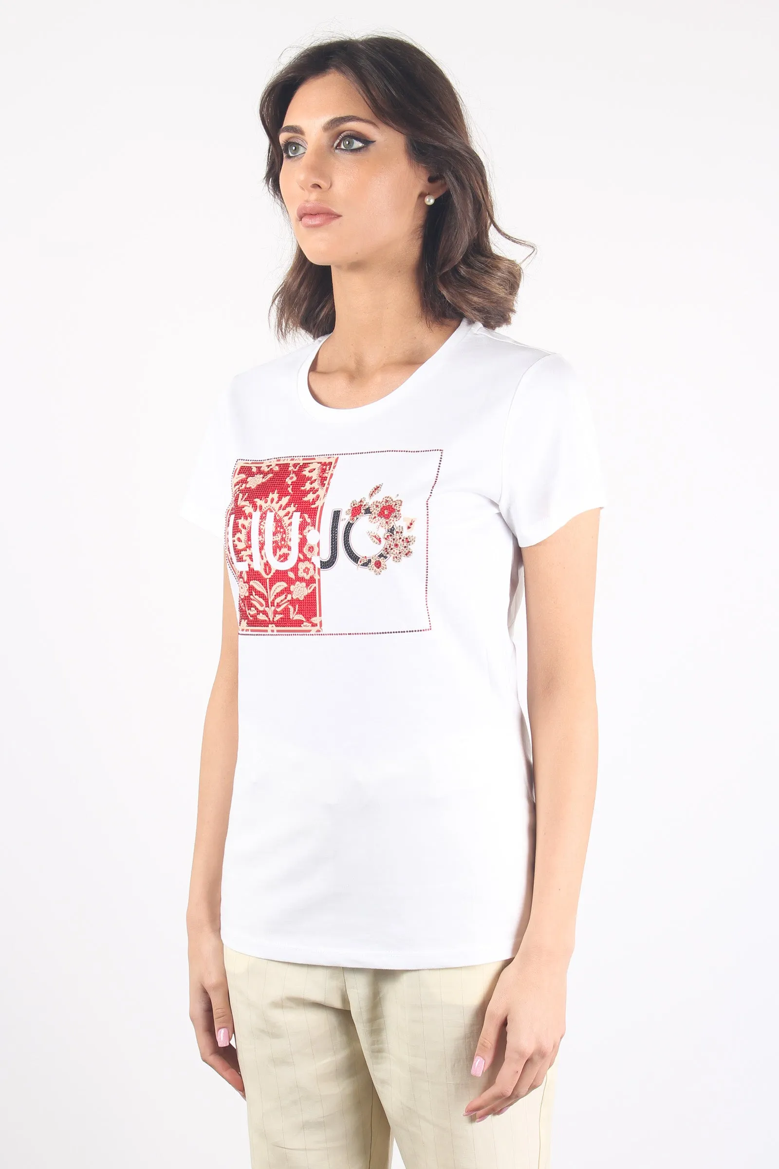 T-shirt Logo Cuore Bco/orient