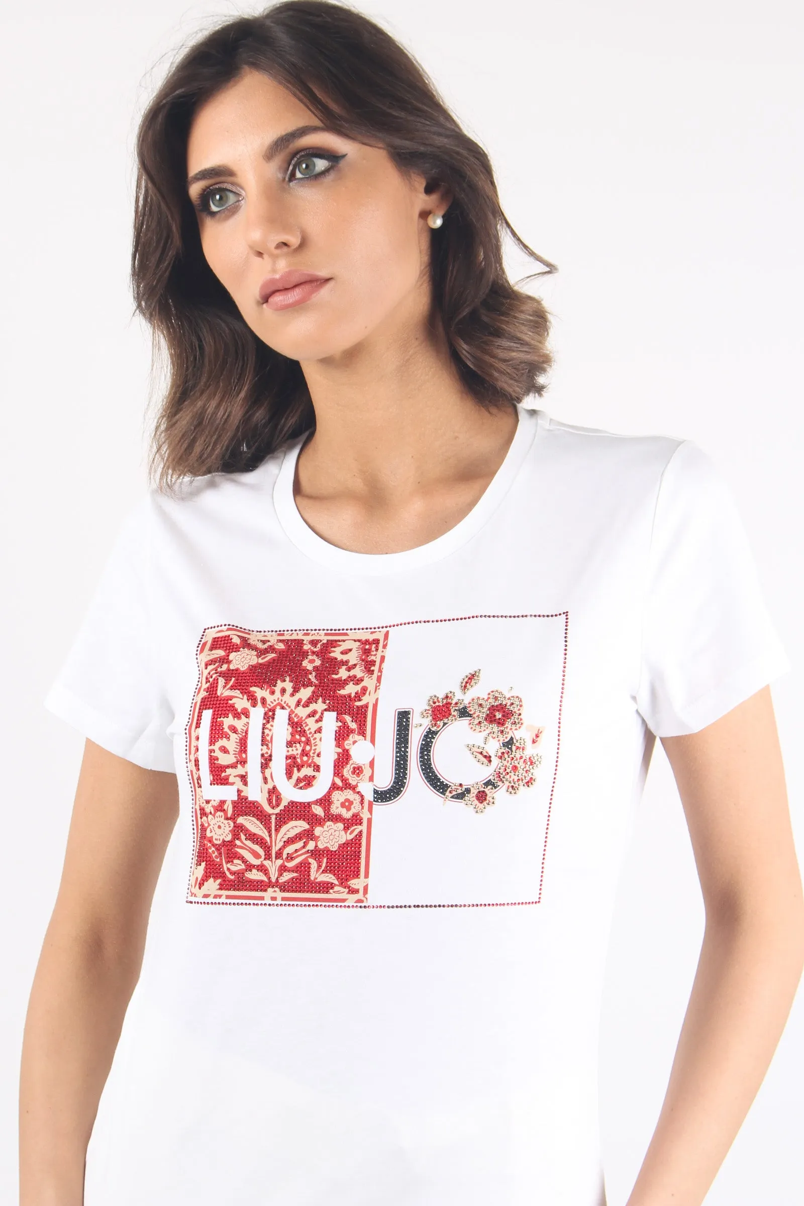 T-shirt Logo Cuore Bco/orient