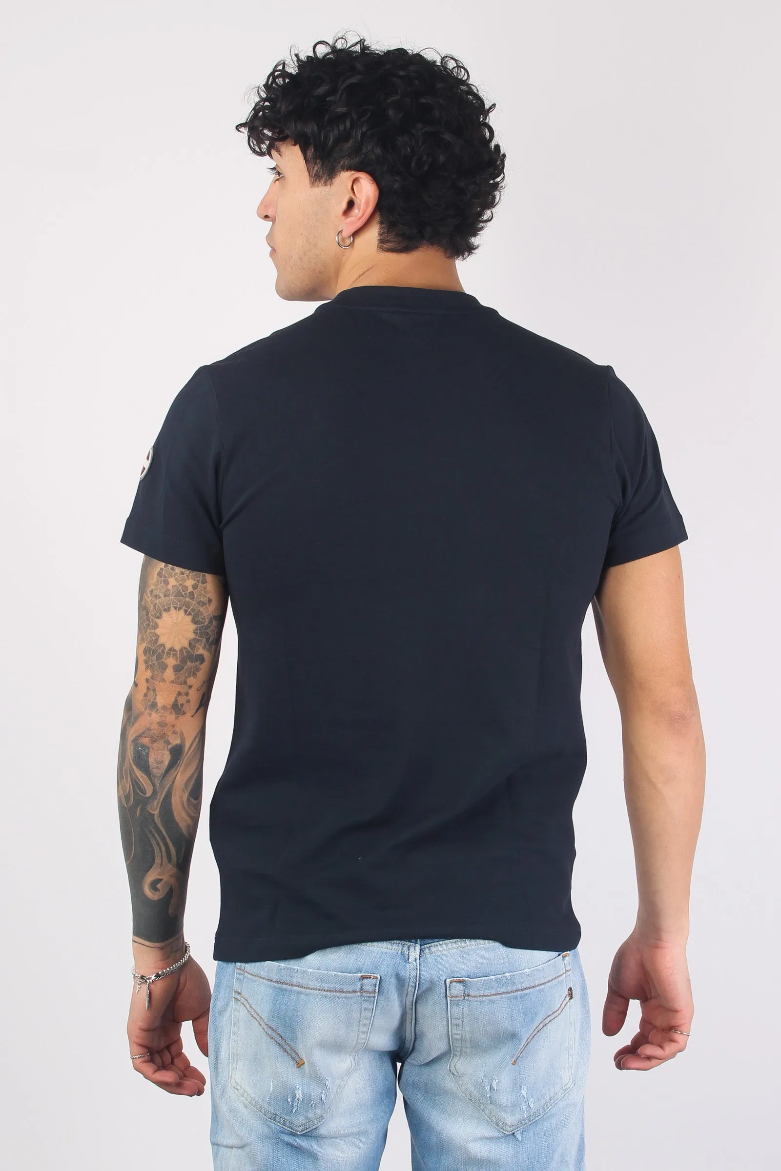 T-shirt Piquet Manica Corta Navy