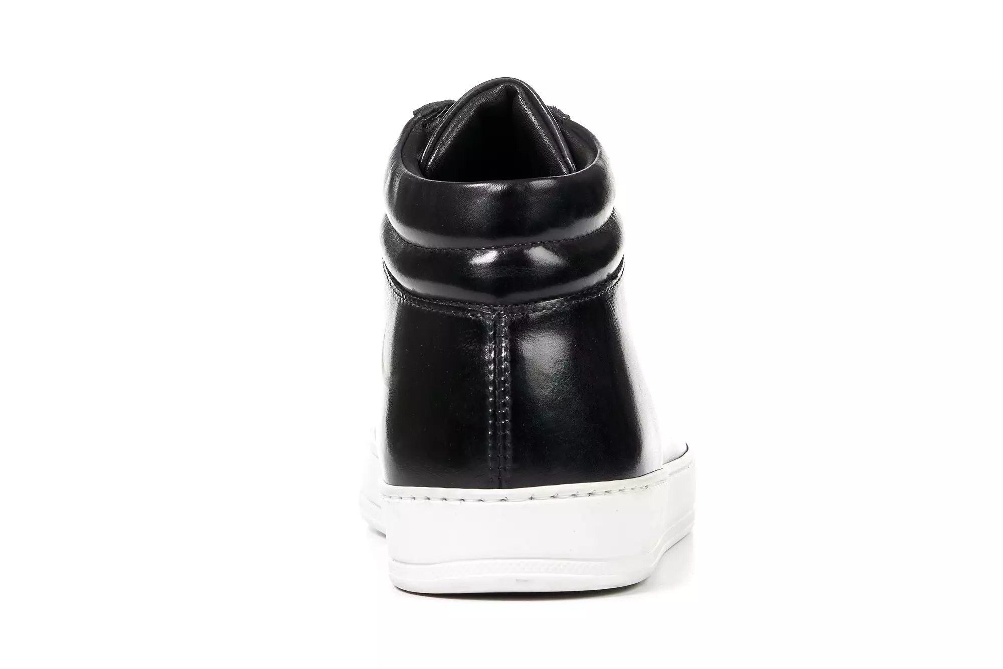 The Carter Mid-Top Sneaker - Nero - White Sole