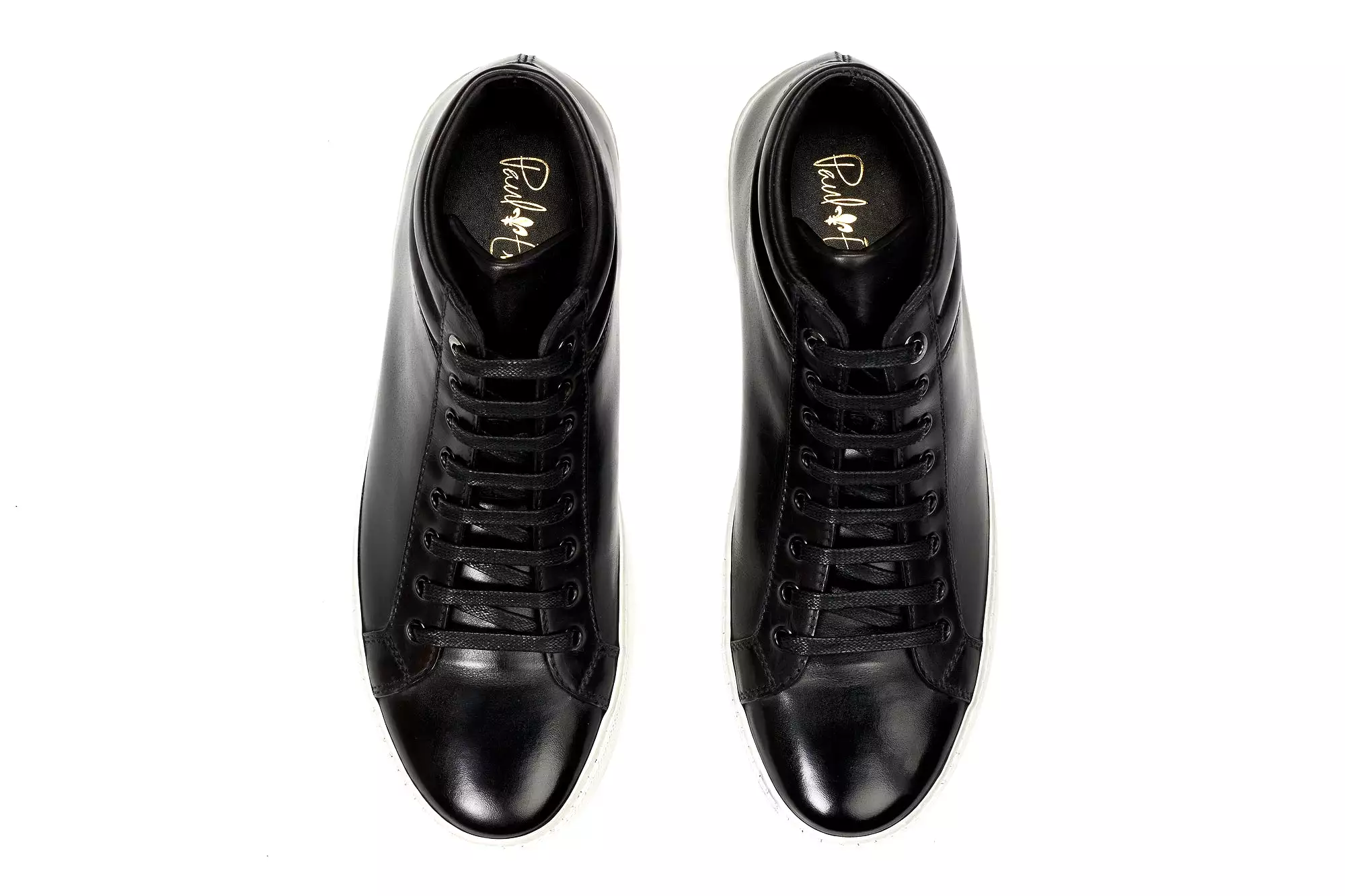 The Carter Mid-Top Sneaker - Nero - White Sole