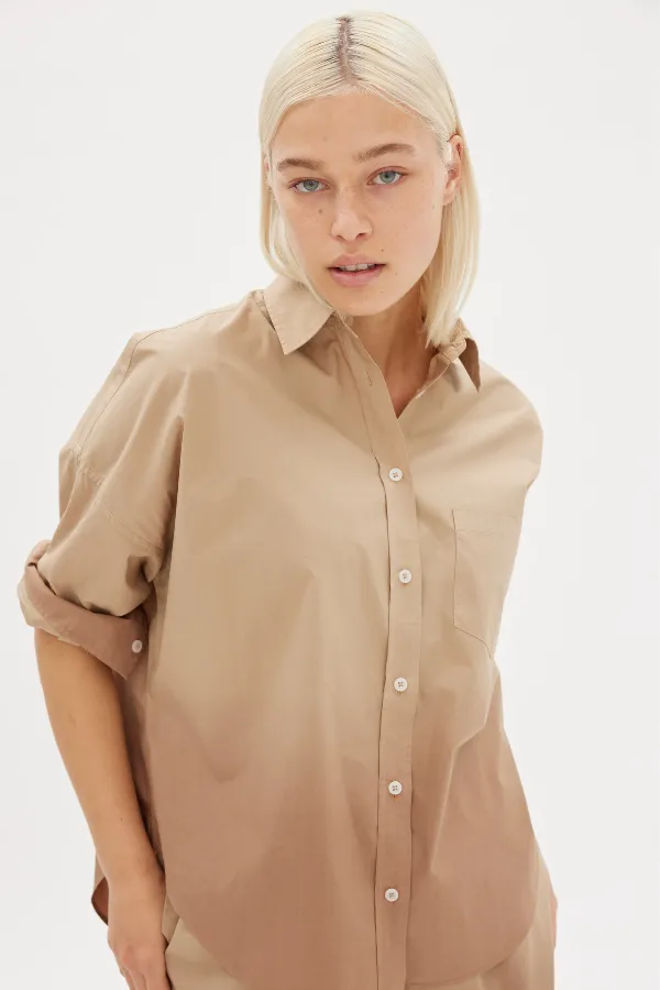 The Dip Dyed Chiara Shirt Wholegrain