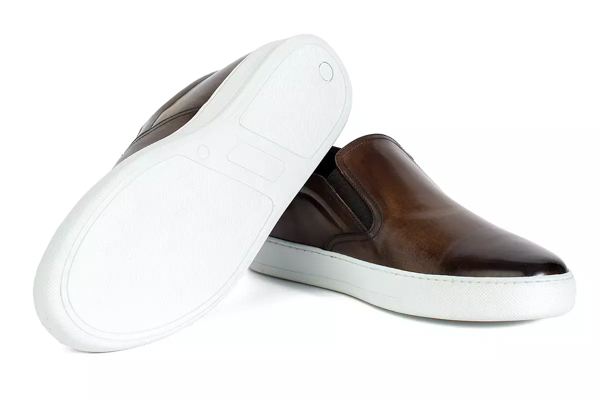 The Ellis Slip-On Sneaker - Brown