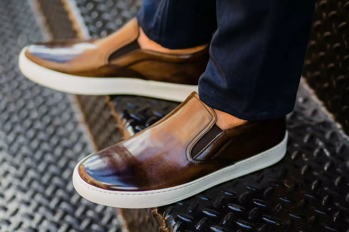 The Ellis Slip-On Sneaker - Brown